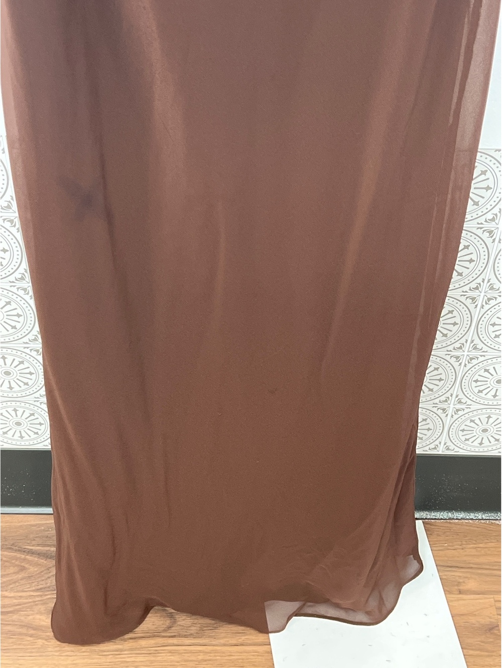 Amanda Uprichard Ashton Maxi Dress in Cocoa - Picture 5 of 9